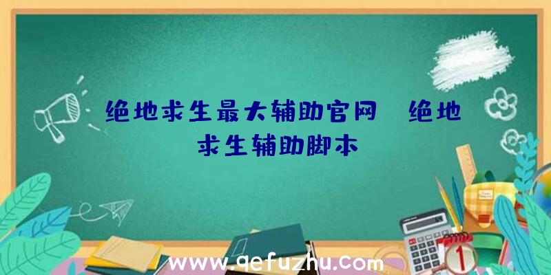 「绝地求生最大辅助官网」|绝地求生辅助脚本